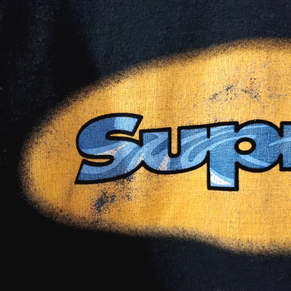 Supreme Ripple Logo Long Sleeve Tee - Men's M - Picture 4 of 8